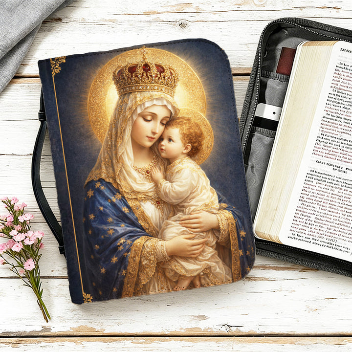 Christianartworkshop Our Lady and Child Holy Portrait Zippered Bible Cover - image 13