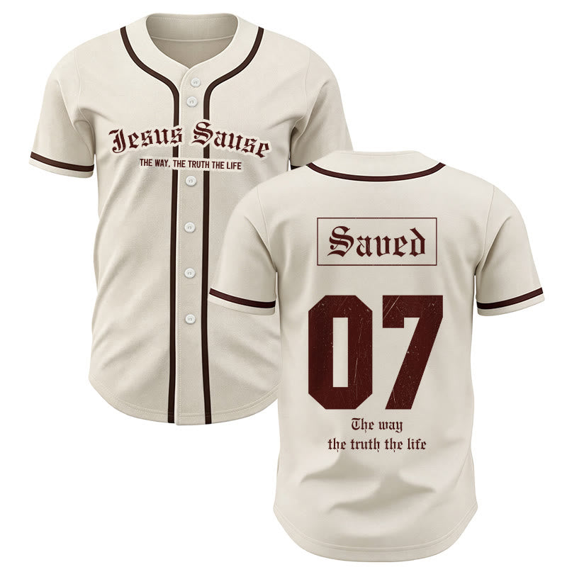 Christianartworkshop The Way The Truth The Life Faith Baseball Jersey - 5XL - image 0