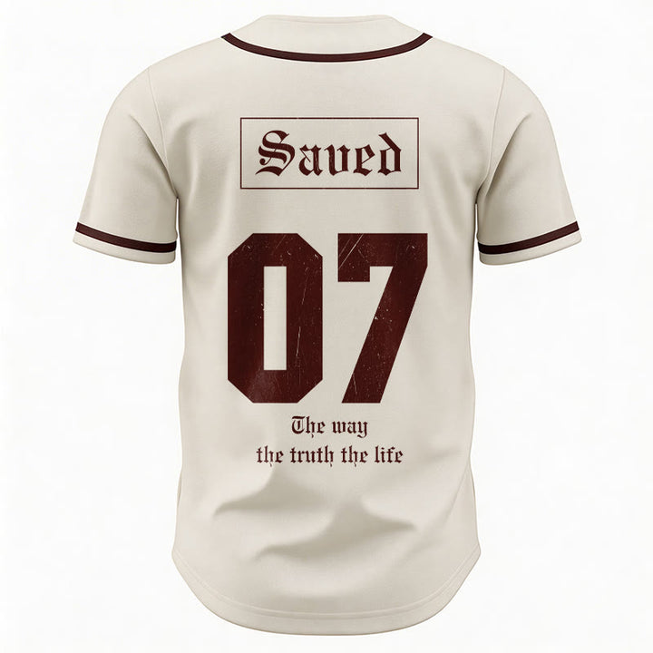 Christianartworkshop The Way The Truth The Life Faith Baseball Jersey - image 6