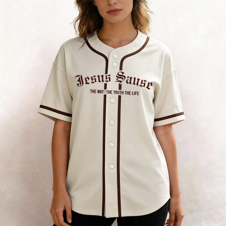 Christianartworkshop The Way The Truth The Life Faith Baseball Jersey - image 3