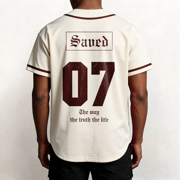 Christianartworkshop The Way The Truth The Life Faith Baseball Jersey - image 2
