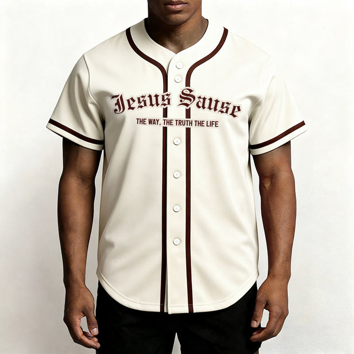 Christianartworkshop The Way The Truth The Life Faith Baseball Jersey - image 1