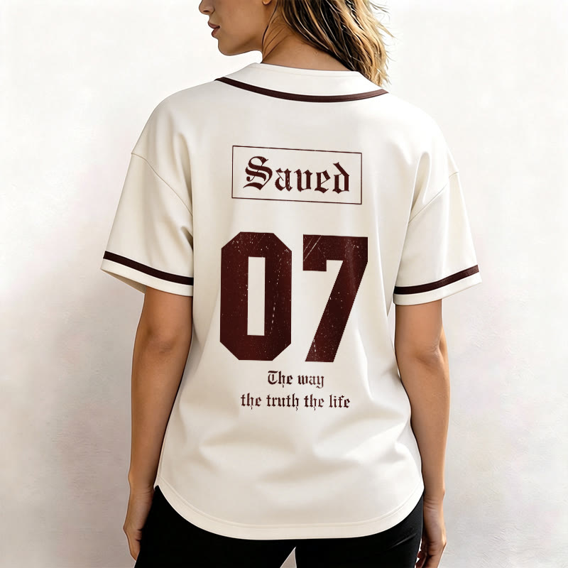 Christianartworkshop The Way The Truth The Life Faith Baseball Jersey - image 4