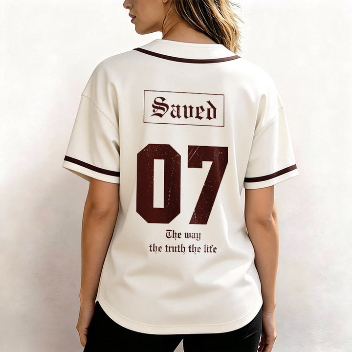 Christianartworkshop The Way The Truth The Life Faith Baseball Jersey - image 4