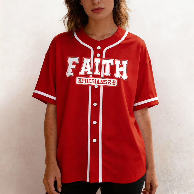 Christianartworkshop Faith Custom Name Number Baseball Jersey - image 25