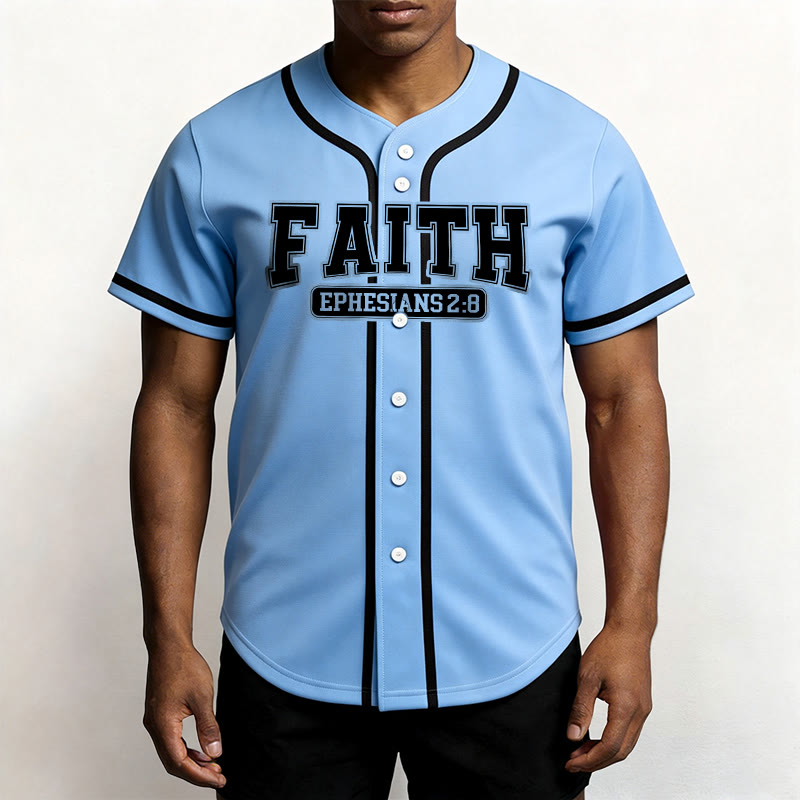 Christianartworkshop Faith Custom Name Number Baseball Jersey - image 44