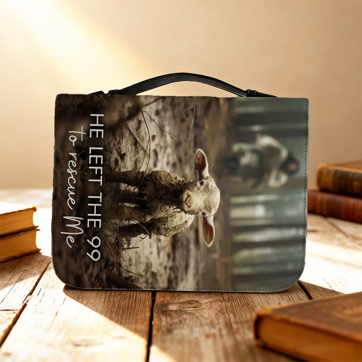 Christianartworkshop He Left The 99 To Rescue Me Lost Sheep Parable Bible Cover - image 3