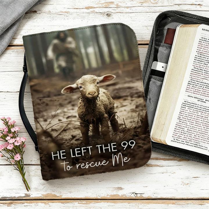 Christianartworkshop He Left The 99 To Rescue Me Lost Sheep Parable Bible Cover - image 11