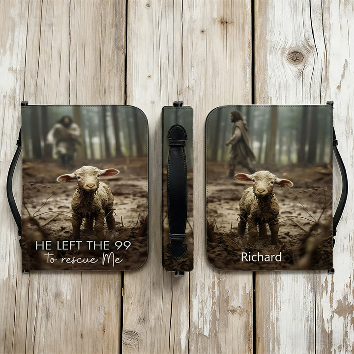Christianartworkshop He Left The 99 To Rescue Me Lost Sheep Parable Bible Cover - image 14
