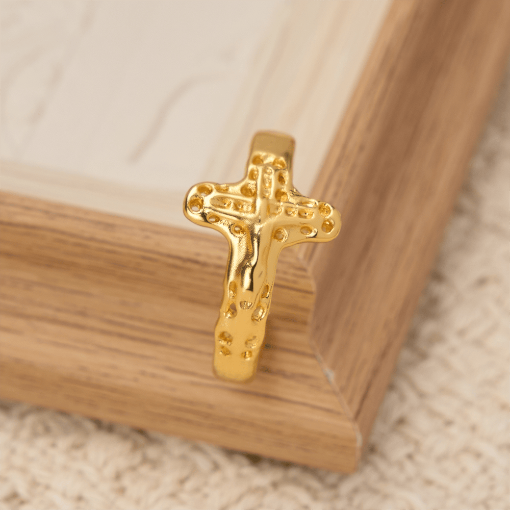 Christianartworkshop Crucifix Devotional Ring: Emblem of Redemption & Unwavering Faith - image 4