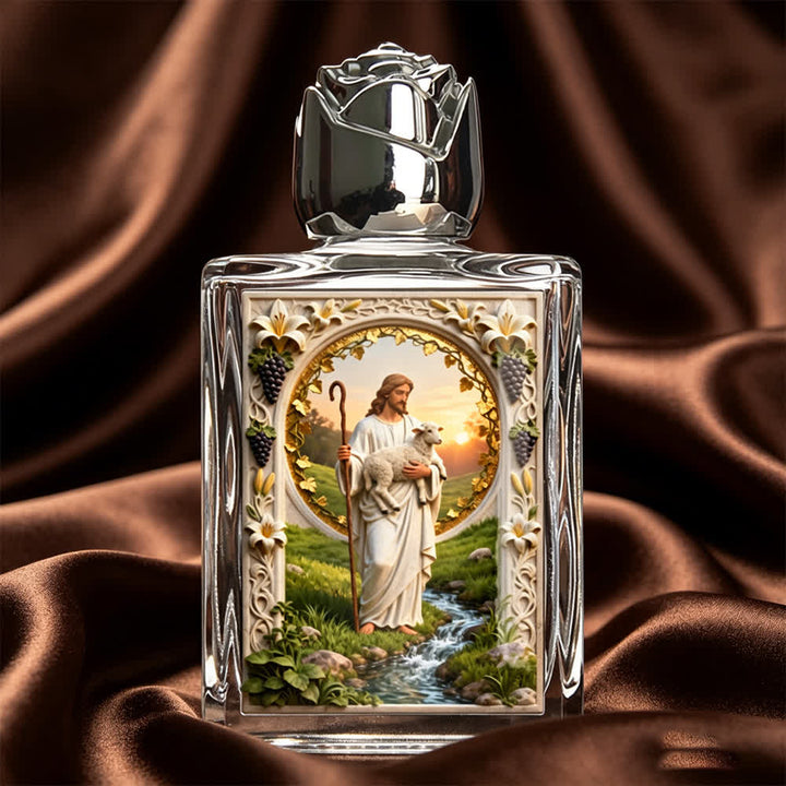 Christianartworkshop Catholic Icon Square Holy Water Bottle: Fragrance Bottle with Sacred Images - Good Shepherd - image 13