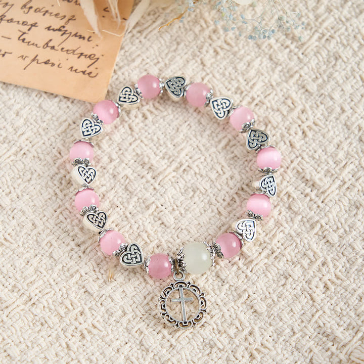 Christianartworkshop Celtic Knot Cat’s Eye Bracelet: Gentle Companion of Daily Grace - image 13