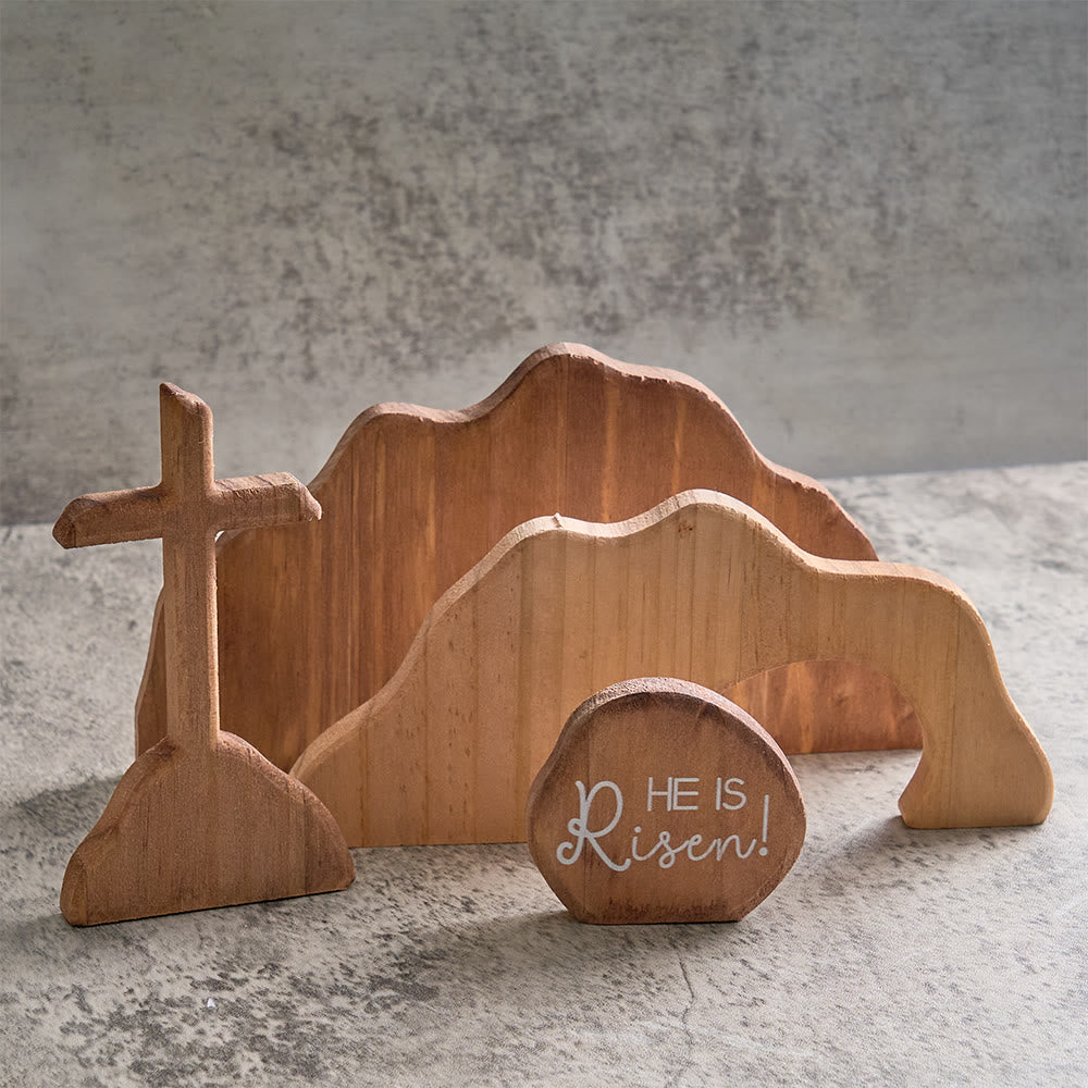 Christianartworkshop He is Risen The Empty Tomb Easter Scene Ornament - Celebrate the Spirit of Resurrection - image 5