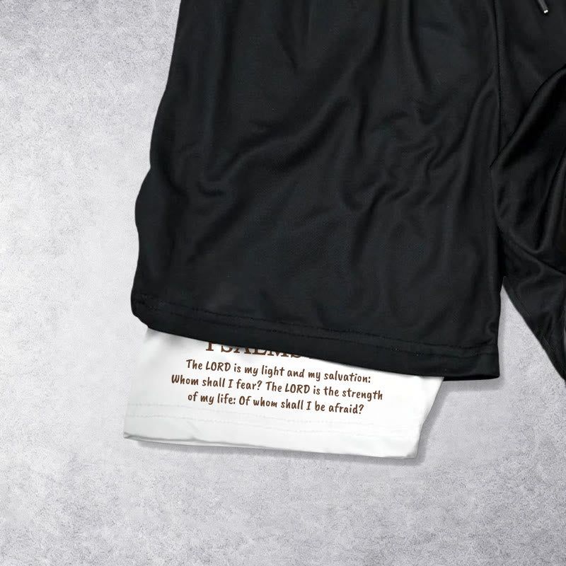 Christianartworkshop Jesus The Good Shepherd Psalm 27:1 Performance Layered Shorts - image 5