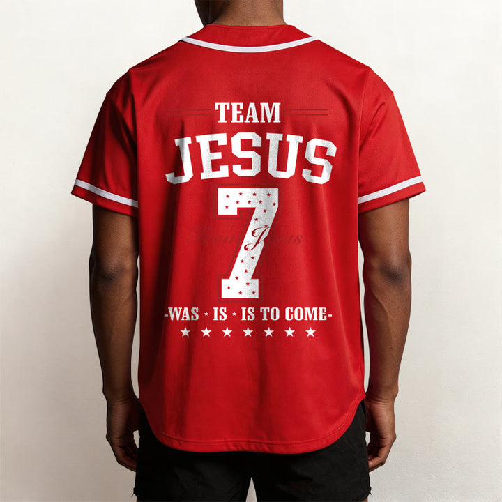Christianartworkshop Team Jesus Was Is And Is To Come Custom Number 7 Baseball Jersey - image 32