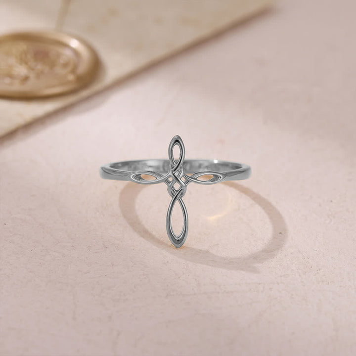 Christianartworkshop Celtic Knot Cross Devotional Ring: Emblem of Eternal Faith & Divine Connection - image 10