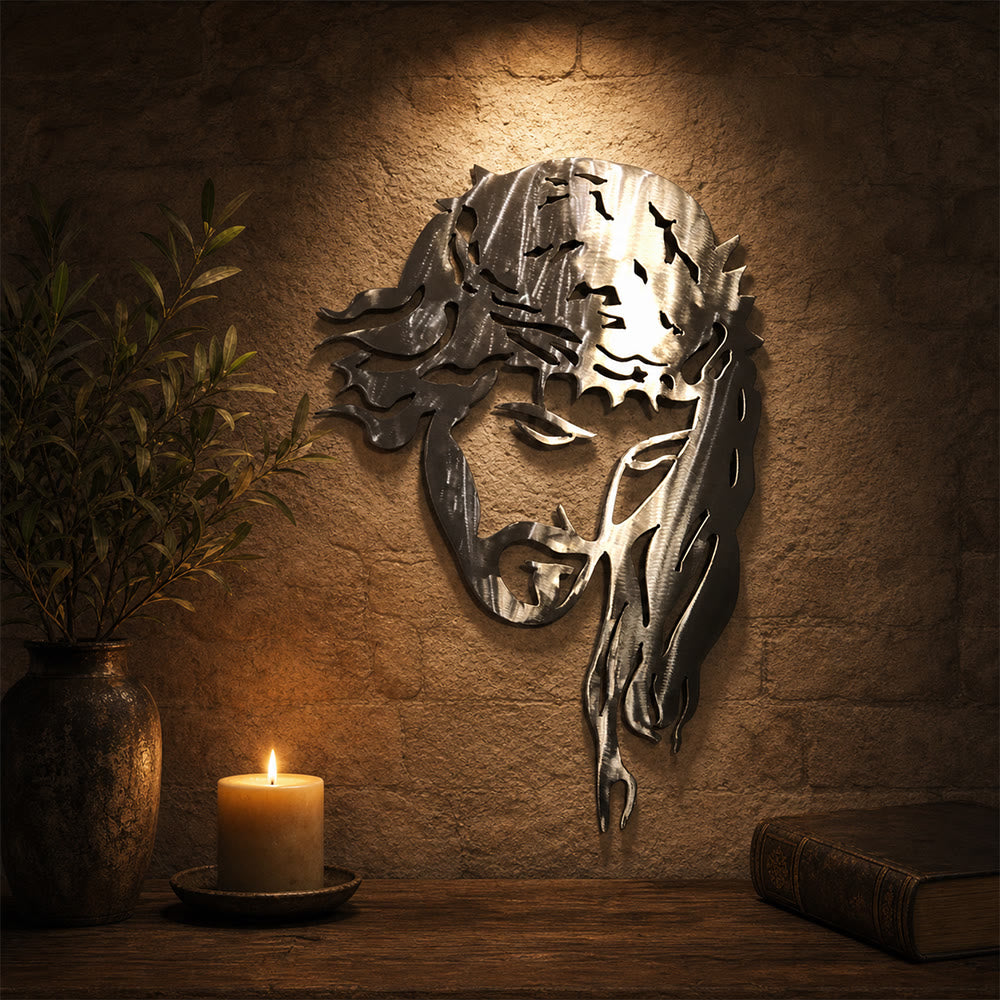 Christianartworkshop Jesus With Crown of Thorns Metal Wall Decor: A Symbol of His Suffering and Glory - image 1