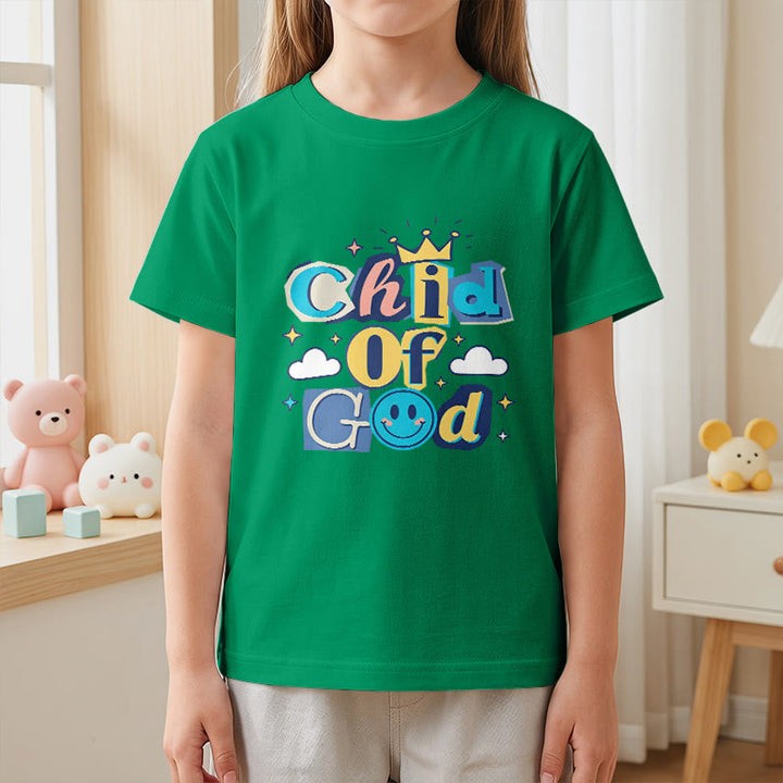 Christianartworkshop Whimsical Crown and Star Accent Child of God Kids T-Shirt - image 17