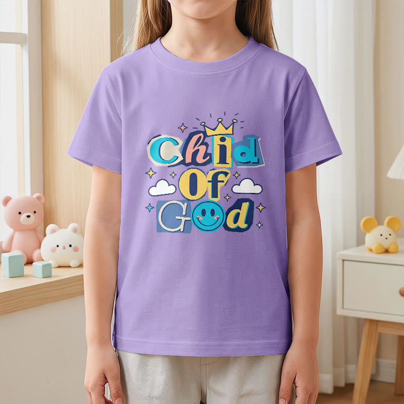 Christianartworkshop Whimsical Crown and Star Accent Child of God Kids T-Shirt - image 8