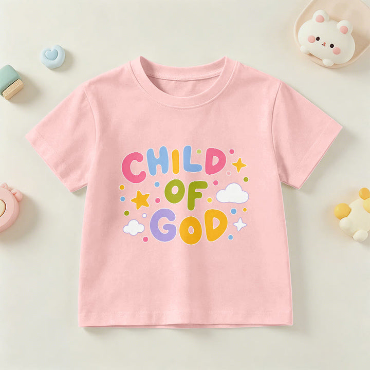 Christianartworkshop Whimsical Pastel Block Letter Child of God Kids T-Shirt - Pink - US/UK/AU 14, EU170 - image 15