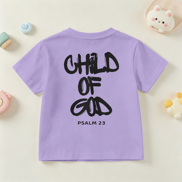 Christianartworkshop Devotional Scripture Verse Child of God Psalm 23 Kids T-Shirt - image 14