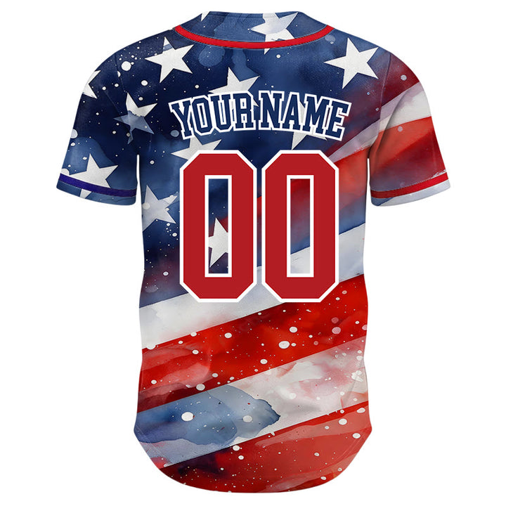 Christianartworkshop Personalized Jesus Saves USA Patriotic Faith Freedom Baseball Jersey - image 2