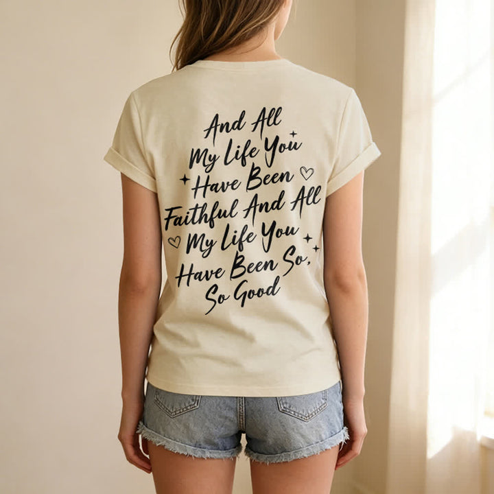 Christianartworkshop Women's I Will Sing Of The Goodness Of God Casual V-neck T-shirt - image 18