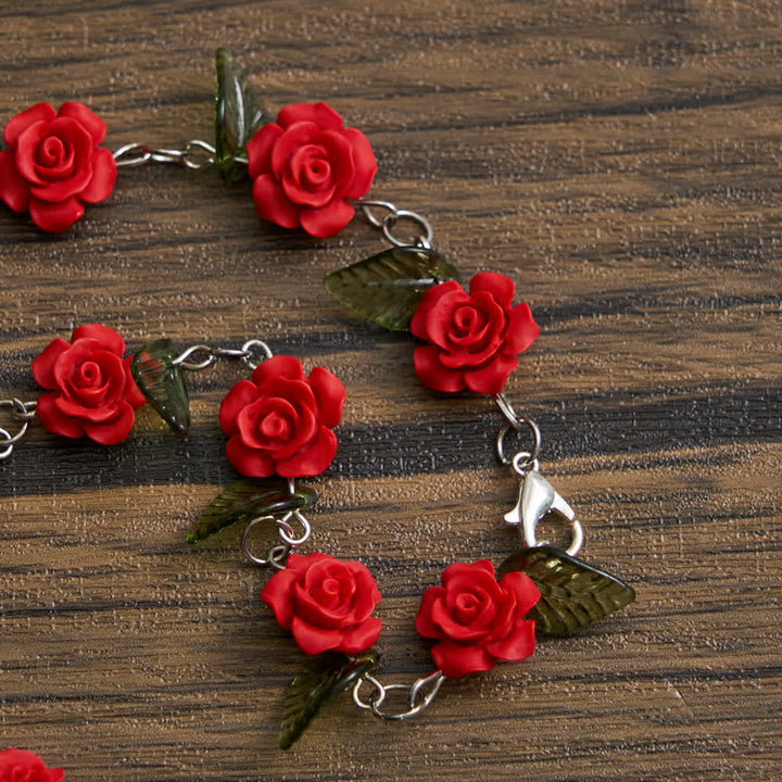 Christianartworkshop Sacred Red Rose Pocket Rosary with Our Lady's Floral Devotion - image 6