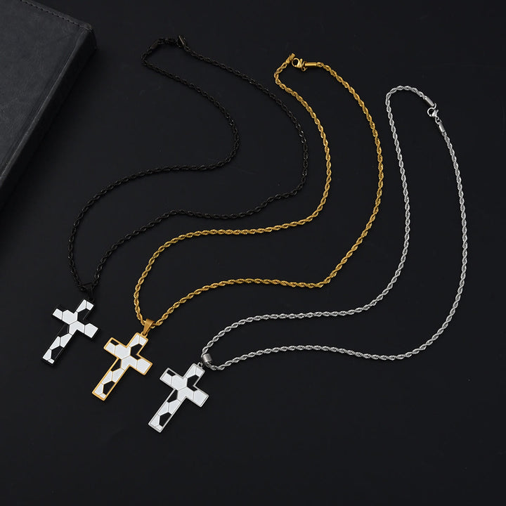 Christianartworkshop Enamel Soccer Cross Necklace with Three Finishes: A Reminder of Divine Grace on the Field - image 1