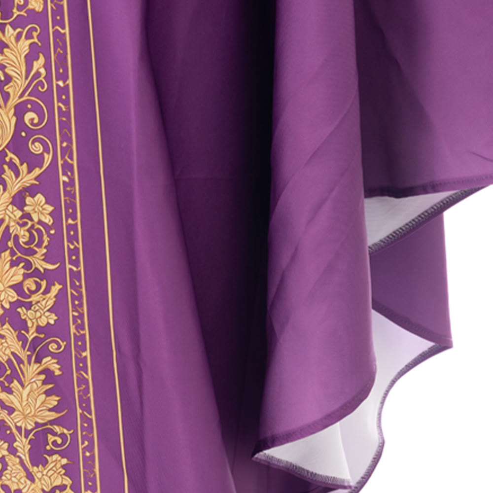 Christianartworkshop Chasuble With Sacred Heart Crest And Floral Vine Embroidery Chasuble - image 14