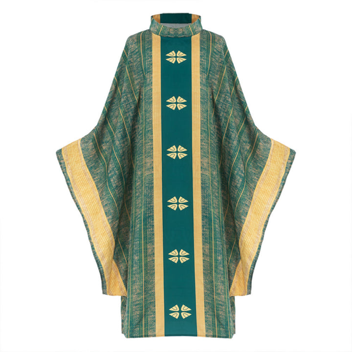 Christianartworkshop Traditional Clergy Chasuble With Central Panel And Floral Motifs Chasuble - image 10