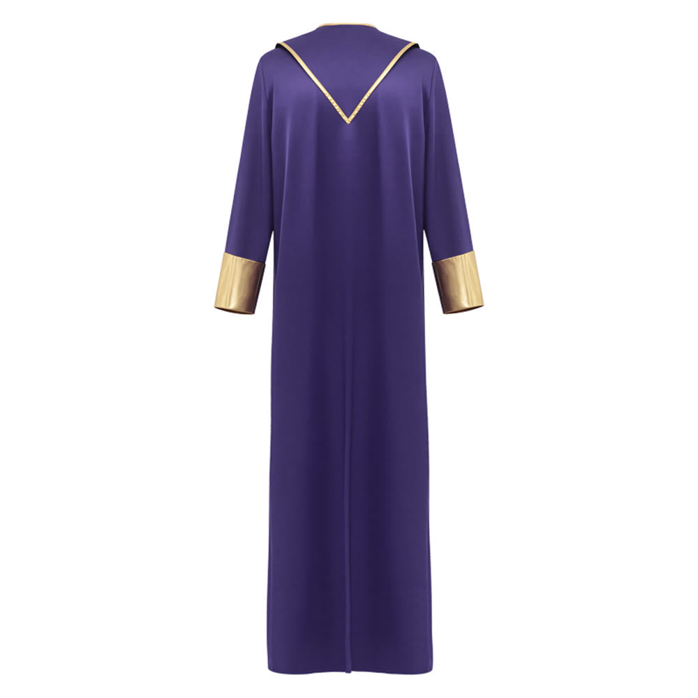 Christianartworkshop Traditional Pastor Robe With Vertical Cross Accents And Sleeve Trim Clergy Robe - image 20