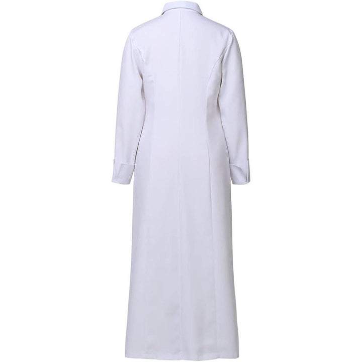 Christianartworkshop Women's Pastor Robe With Collar Cross Motif And Feminine Silhouette Women's Clergy Robe - image 2
