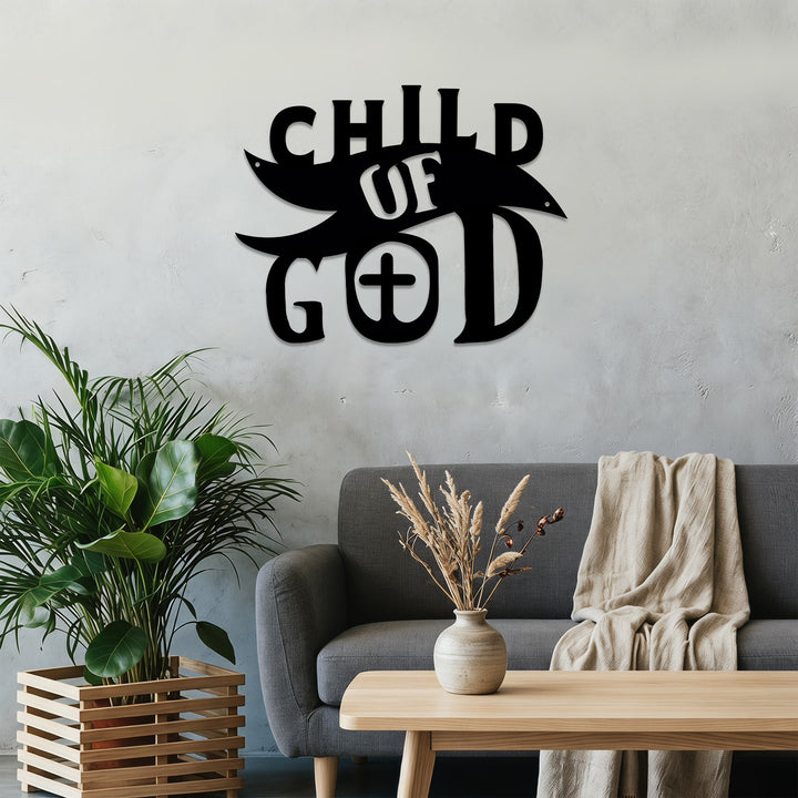 Christianartworkshop Child Of God With Cross In Letter O Metal Wall Decor: A Bold Statement Of Beloved Identity - image 4