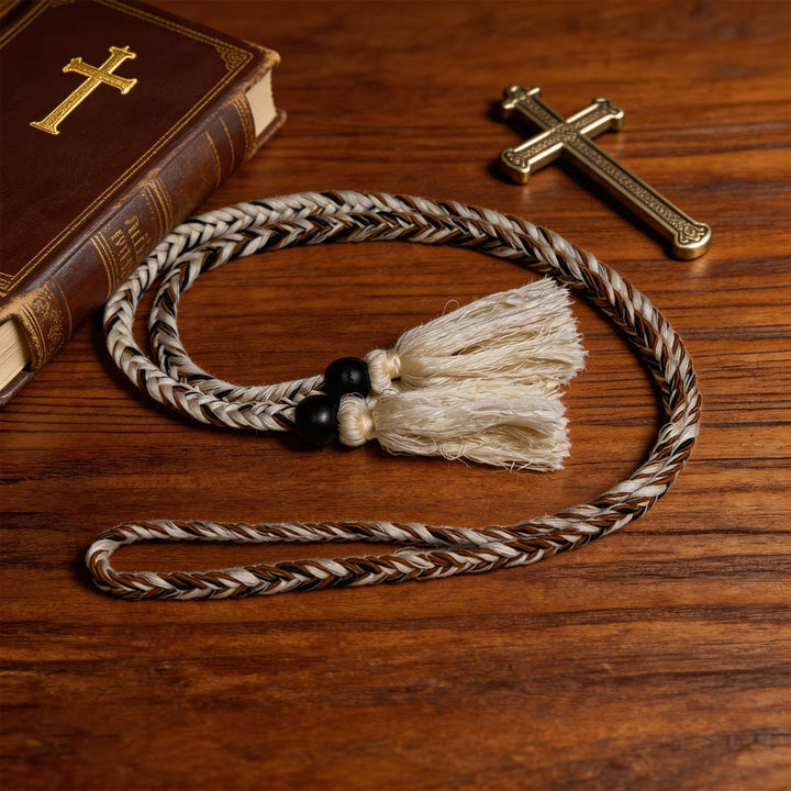 Christianartworkshop Clergy Cincture with Ornate Bead & Tassel Details: A Symbol of Priestly Vocation - image 3