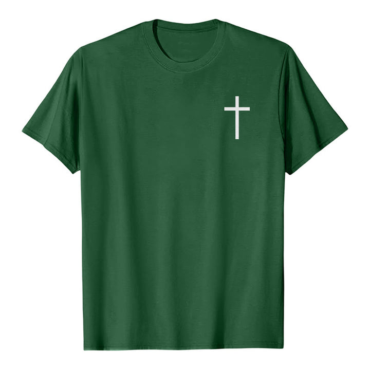 Christianartworkshop As Iron Sharpens Iron Proverbs 27:17 Front Chest Cross Back Scripture Premium Short Sleeve T-Shirt - image 19