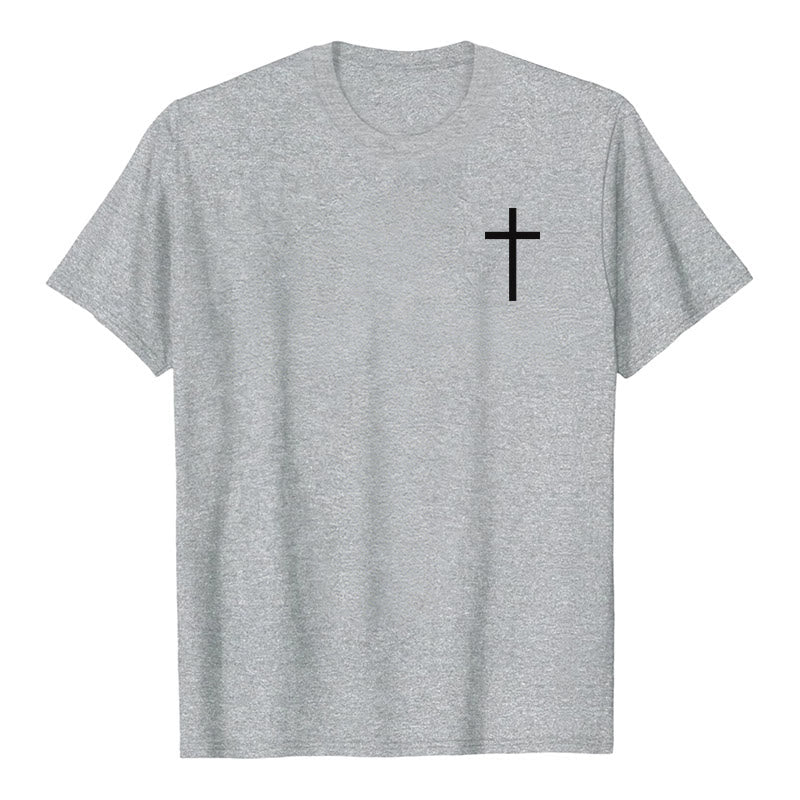 Christianartworkshop For I Know The Plans I Have For You Jeremiah 29:11 Front Chest Cross Back Scripture Premium Short Sleeve T-Shirt - image 7