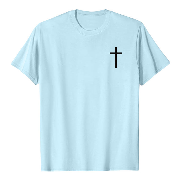 Christianartworkshop Classic Strength Promise Scripture Front & Back Printed Christian Premium Short Sleeve T-Shirt - image 22