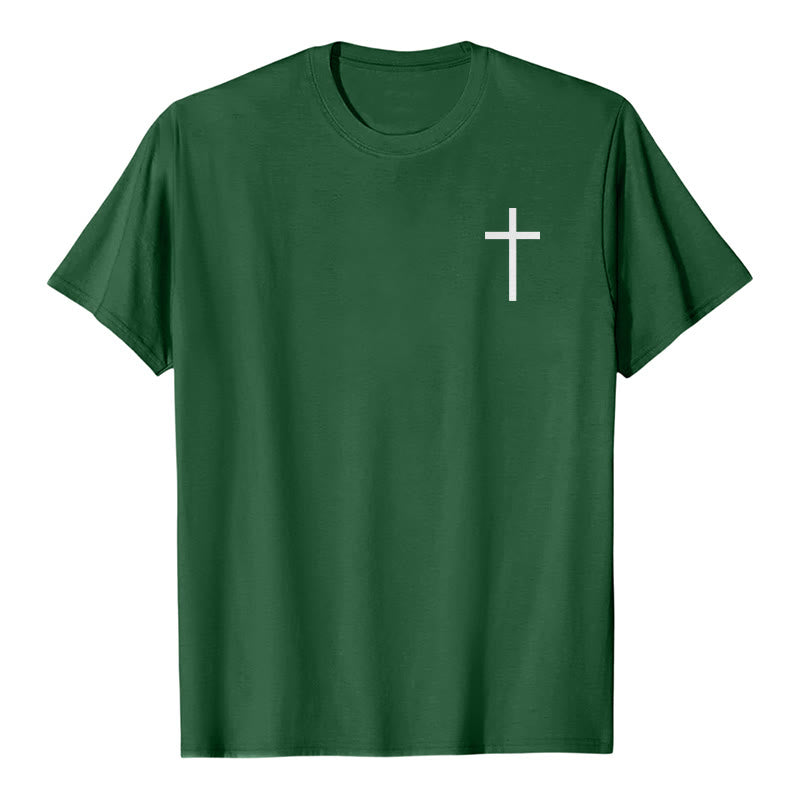 Christianartworkshop Classic Strength Promise Scripture Front & Back Printed Christian Premium Short Sleeve T-Shirt - image 19