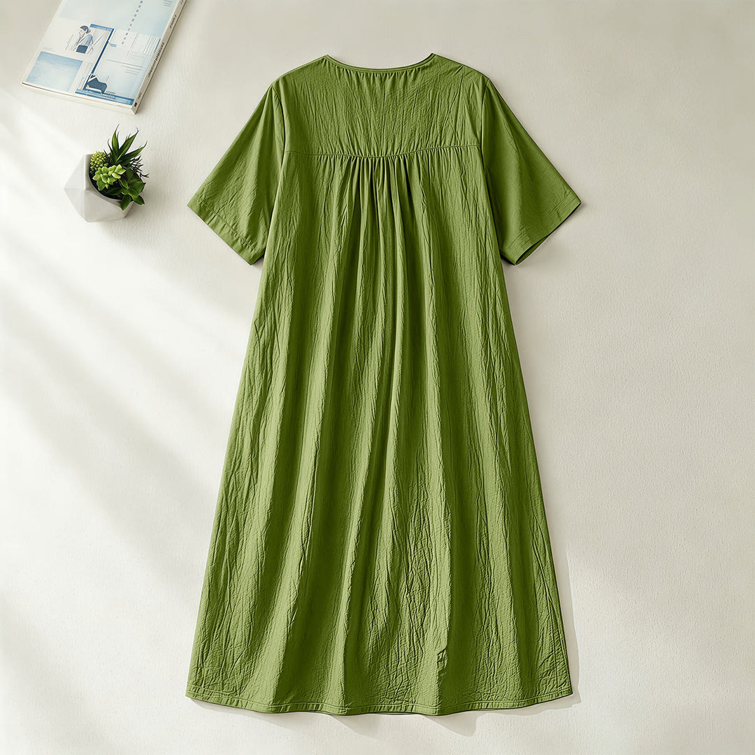 Christianartworkshop "His Love Never Fails" Butterfly Print V-Neck Short Sleeve Midi Dress - image 14