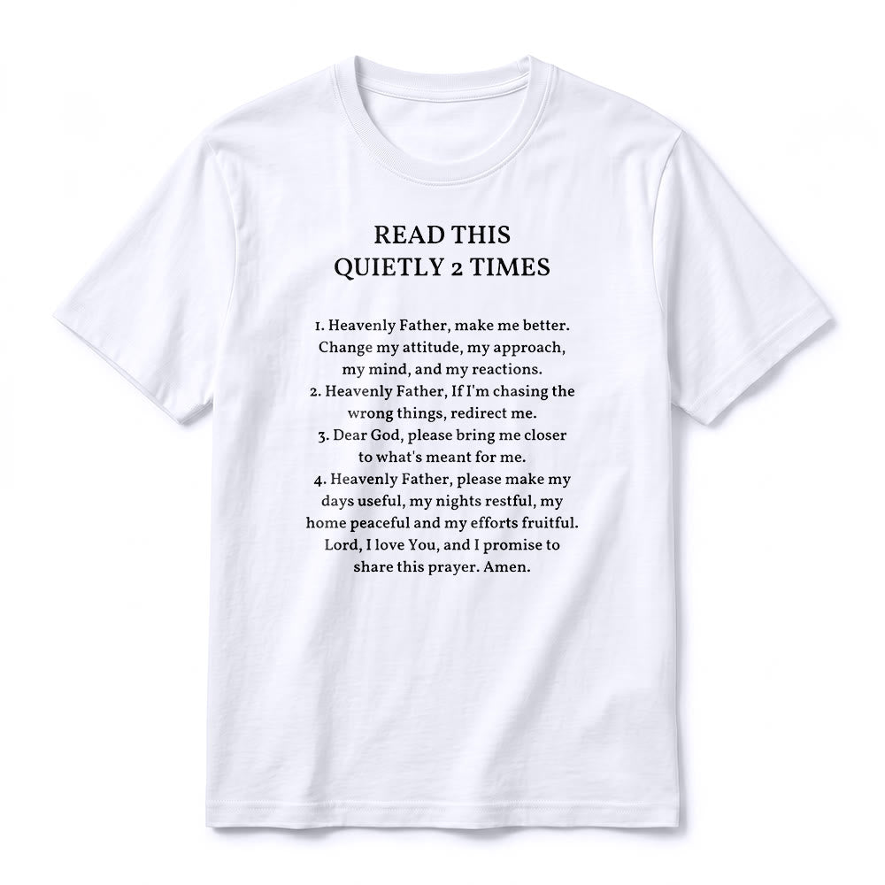 Christianartworkshop "Read This Quietly 2 Times" Funny Faith Premium Short Sleeve T-Shirt - image 6