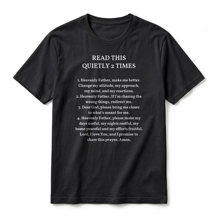 Christianartworkshop "Read This Quietly 2 Times" Funny Faith Premium Short Sleeve T-Shirt - image 9