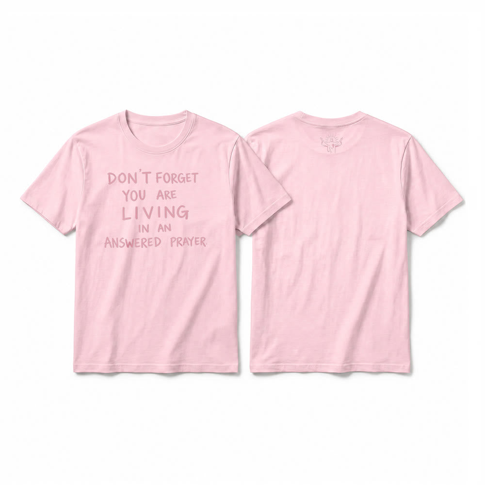 Christianartworkshop Faithful Gratitude "Answered Prayer" Premium Short Sleeve T-Shirt - Pink - 2XL - image 25