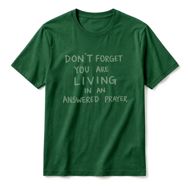 Christianartworkshop Faithful Gratitude "Answered Prayer" Premium Short Sleeve T-Shirt - image 2