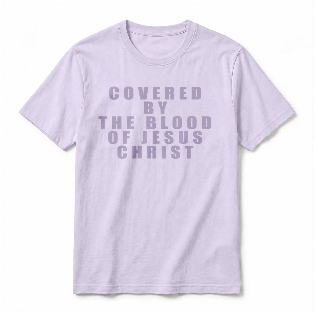 Christianartworkshop "Covered By The Blood Of Jesus Christ" Statement Premium Short Sleeve T-Shirt - image 12