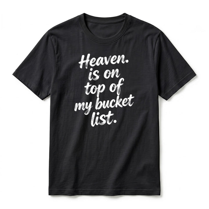 Christianartworkshop "Heaven Is On Top Of My Bucket List" Lavender Premium Short Sleeve T-Shirt - image 8