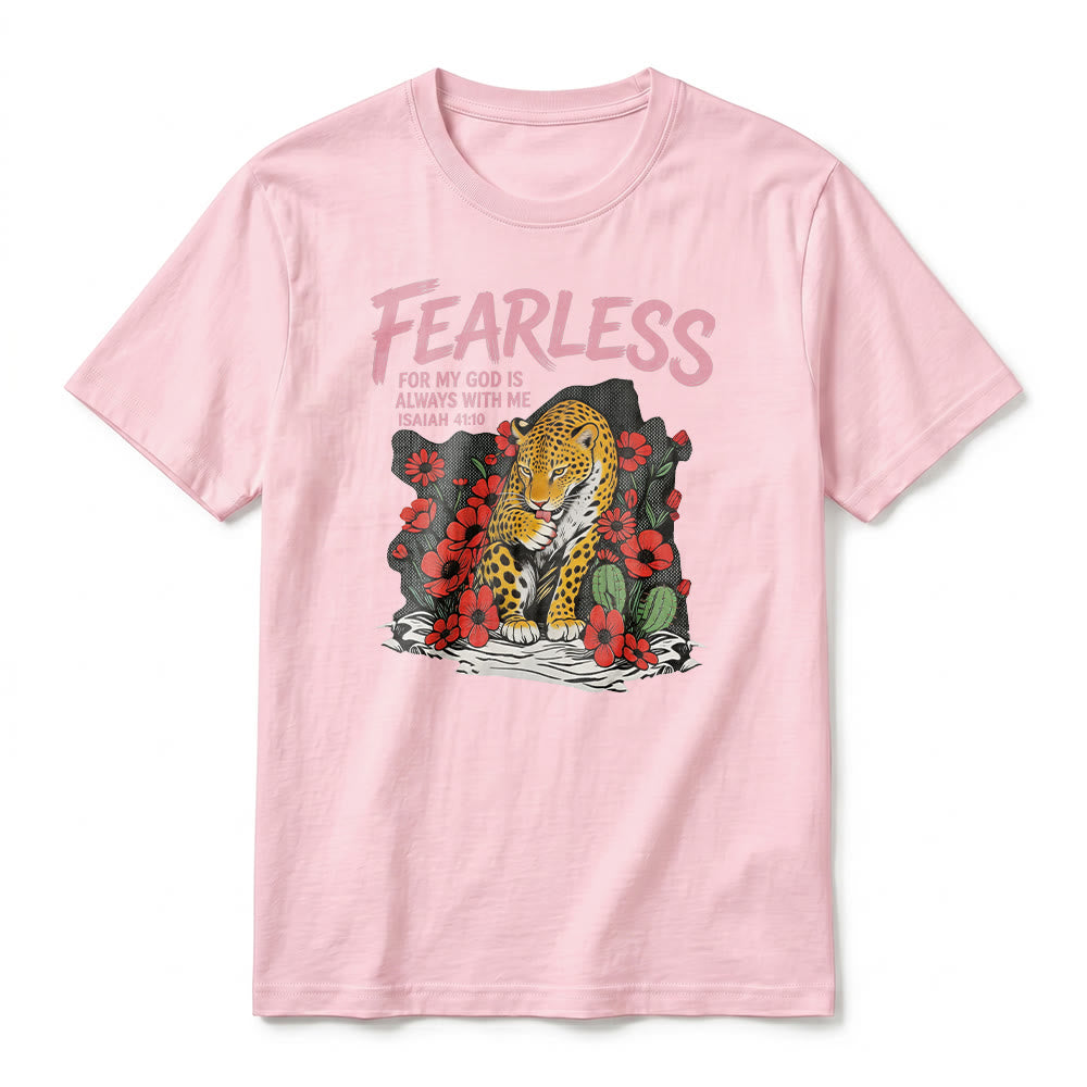 Christianartworkshop "Fearless For My God Is Always With Me" Isaiah 41:10 Premium Short Sleeve T-Shirt - image 26