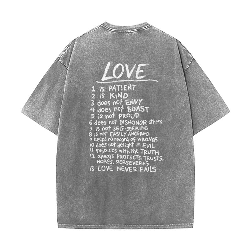 Christianartworkshop "Love Like Jesus" 1 Corinthians 13 Verse Washed Unisex T-Shirt - image 26