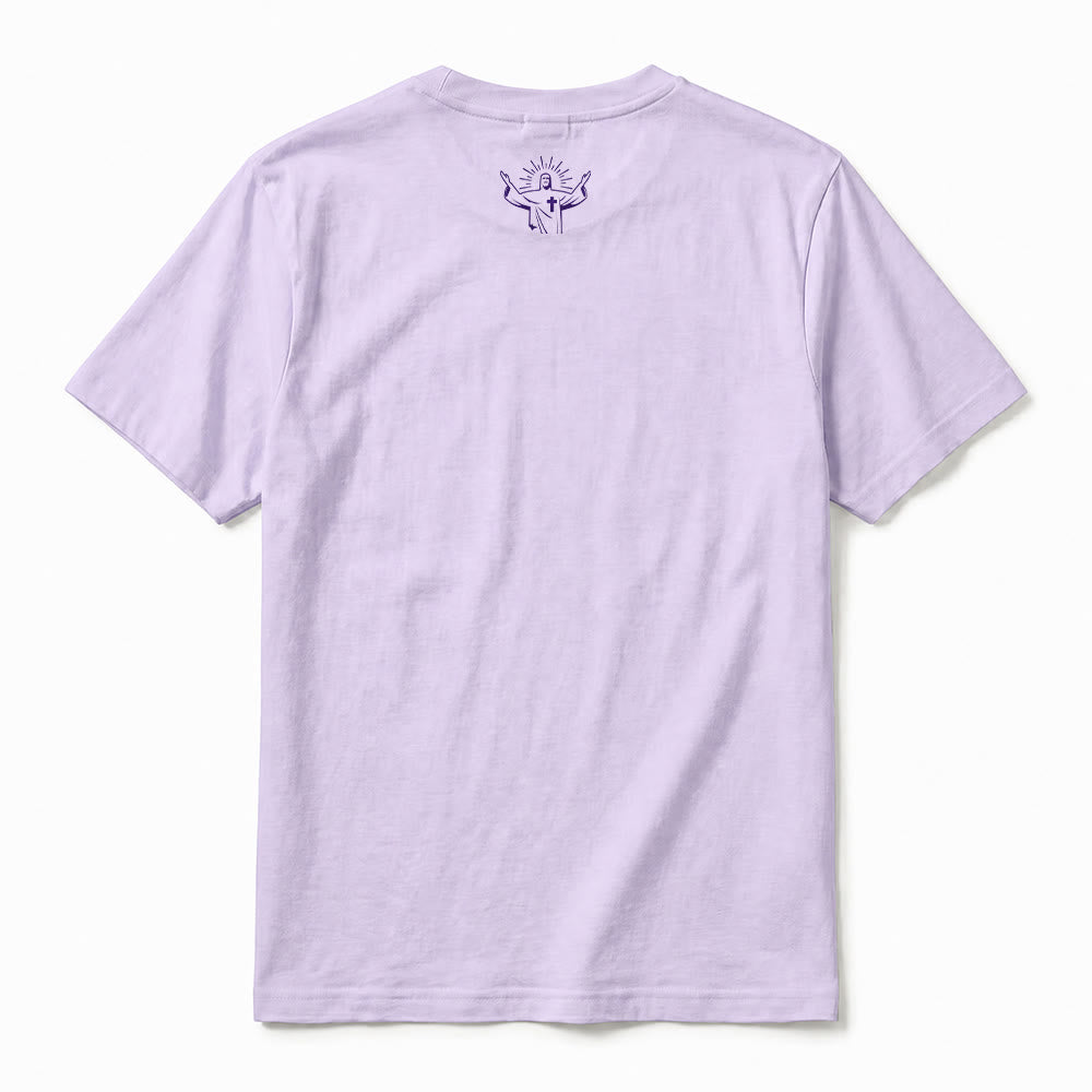 Christianartworkshop "Don't Forget You're Living In An Answered Prayer" Premium Short Sleeve T-Shirt - image 9