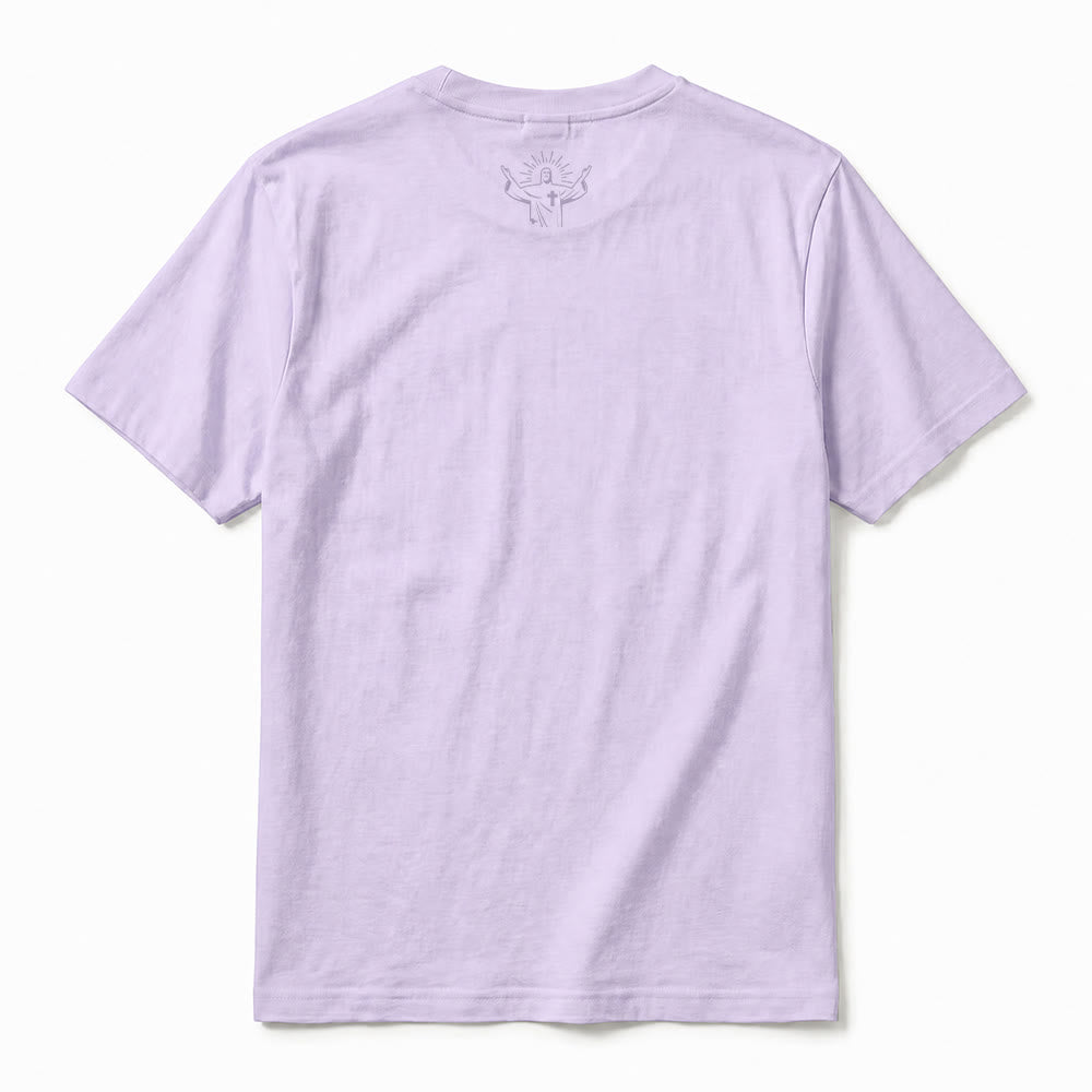 Christianartworkshop "Pray about it as much as you think about it" Handwritten Faith Premium Short Sleeve T-Shirt - image 6